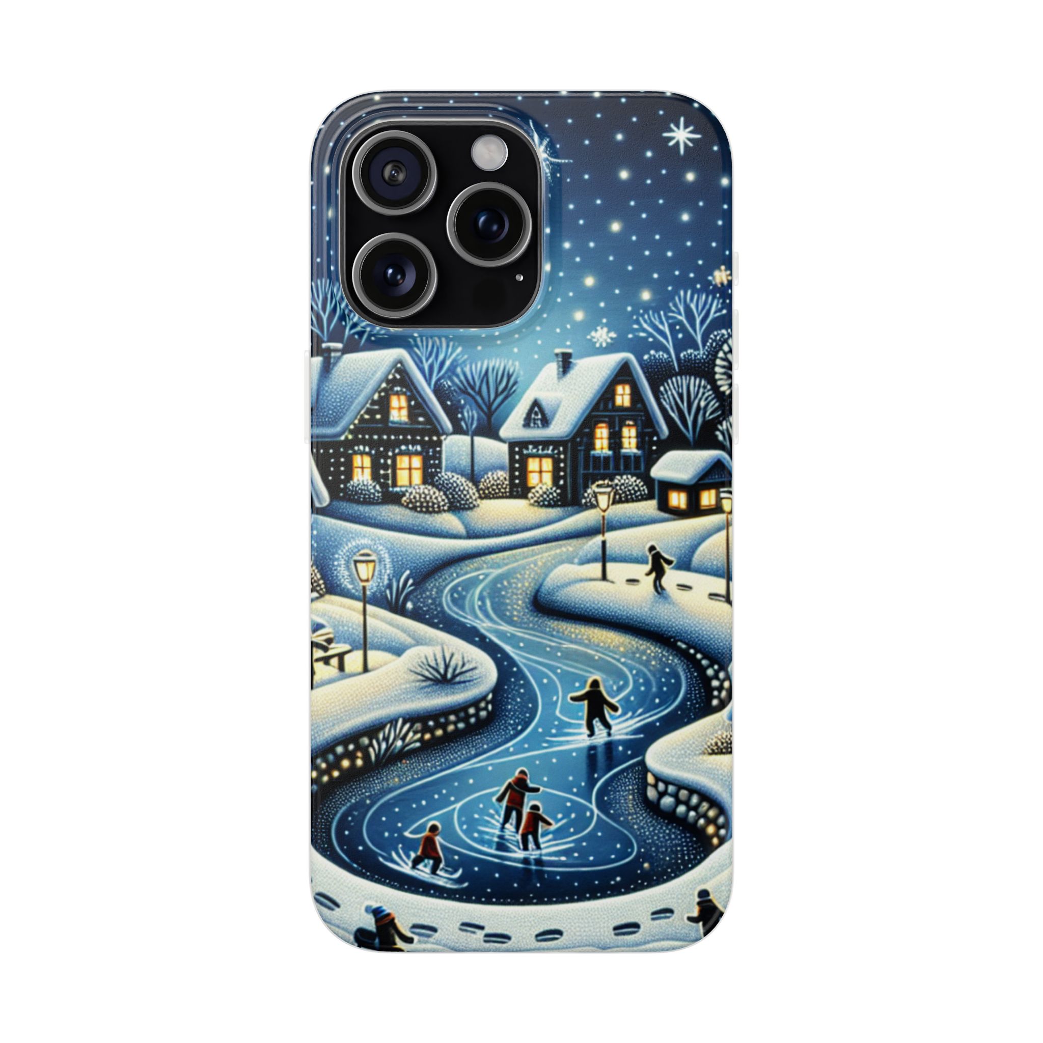 Winter Wonderland Trendy Resistant Flexi Phone Back Case - Image 4