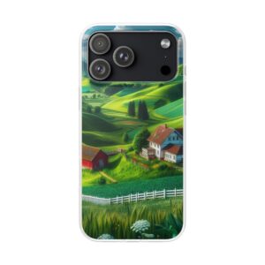 Natural Hill Station Trendy Resistant Flexi Phone Back Case