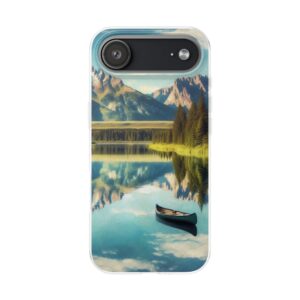 Clear Mountain Lakes Trendy Resistant Flexi Phone Back Case