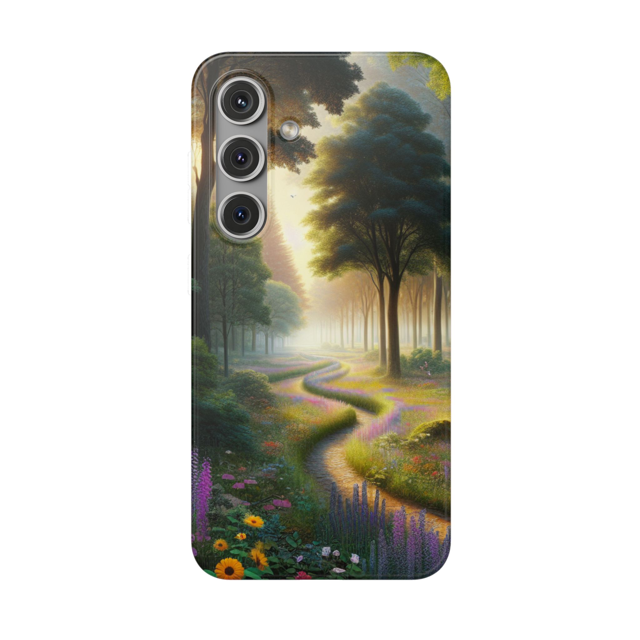 Jungle Path Morning Trendy Resistant Flexi Phone Back Case - Image 7