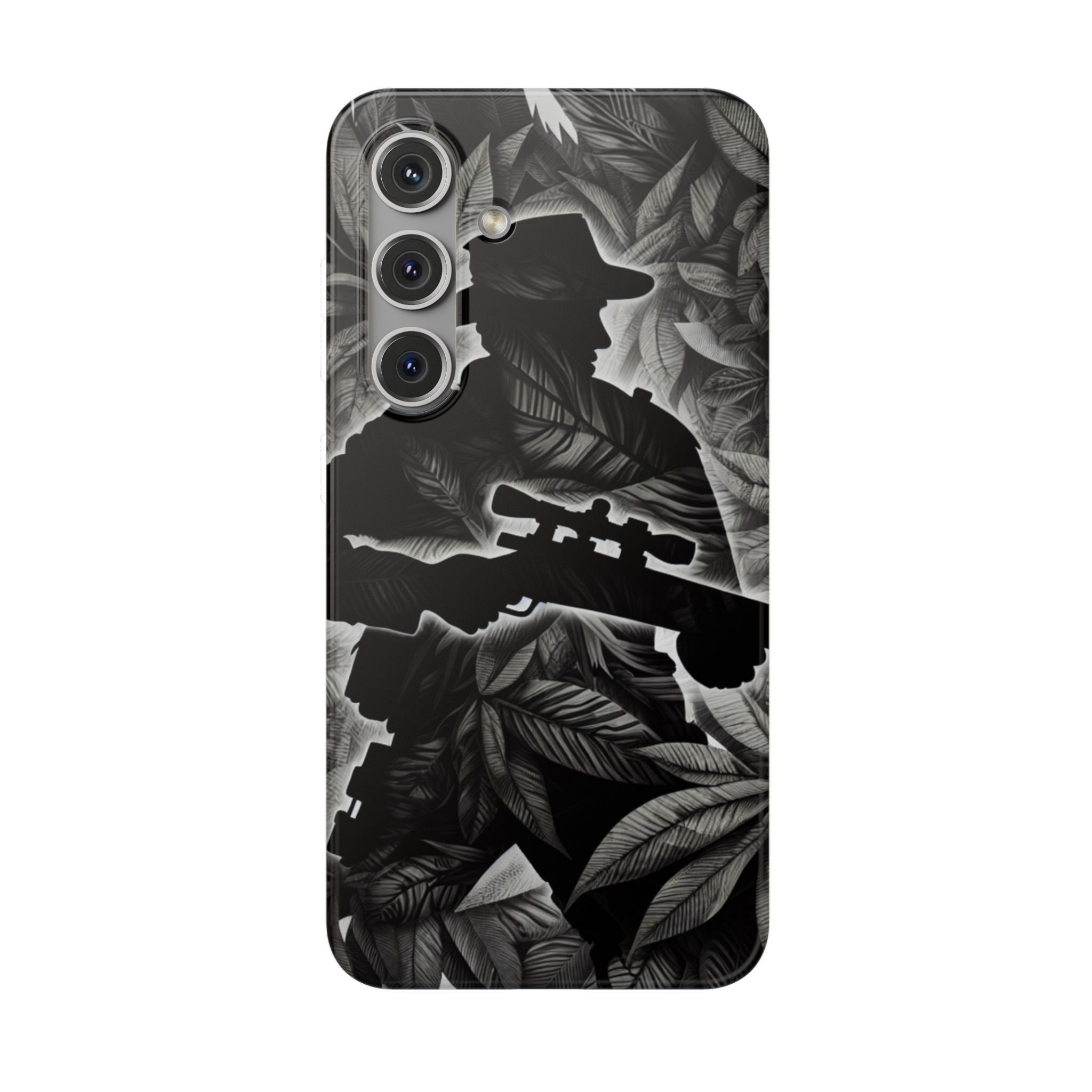 Hunting In Jungle Silhouette Resistant Flexi Phone Back Case - Image 7