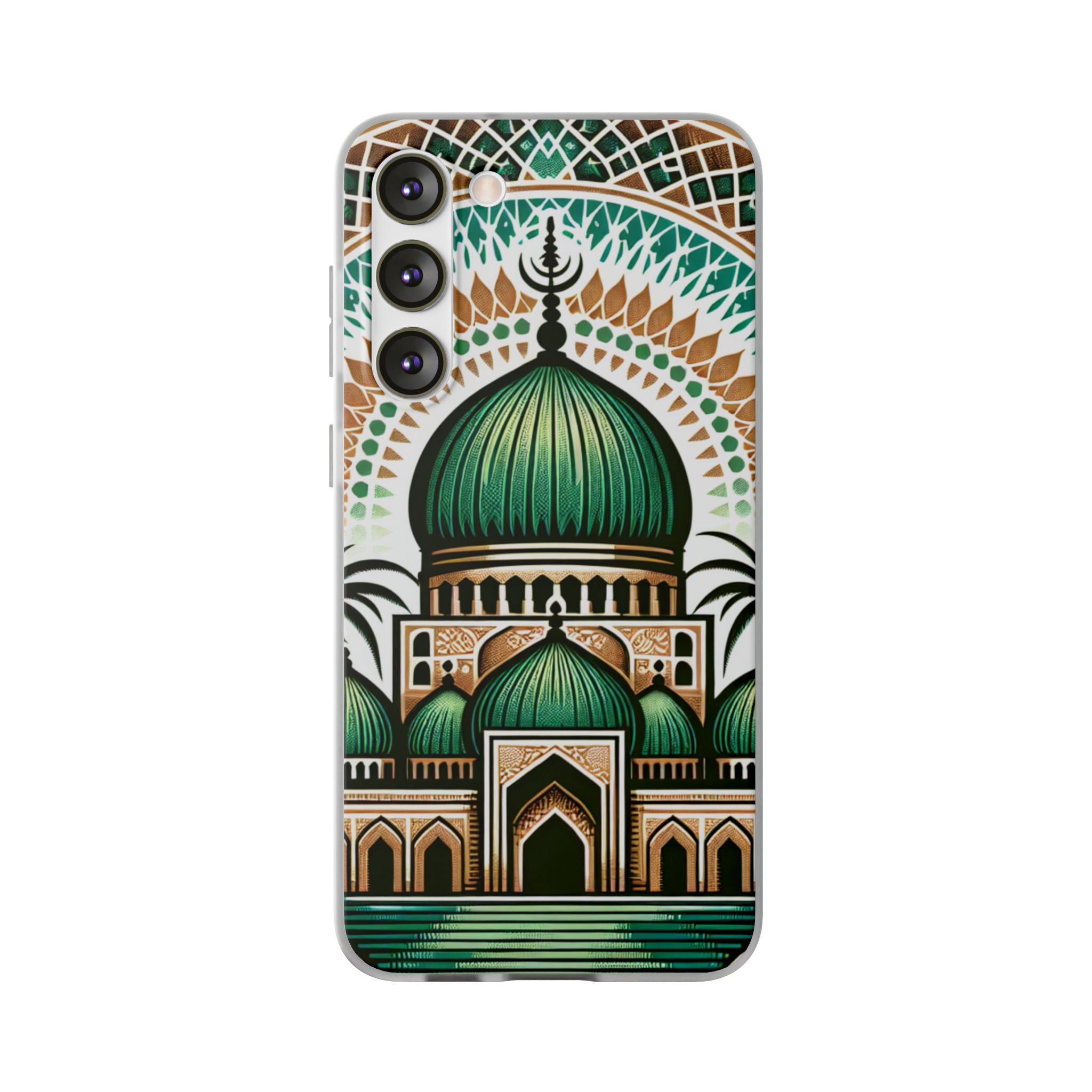 Mosque Theme Print Trendy Resistant Flexi Phone Back Case - Image 2