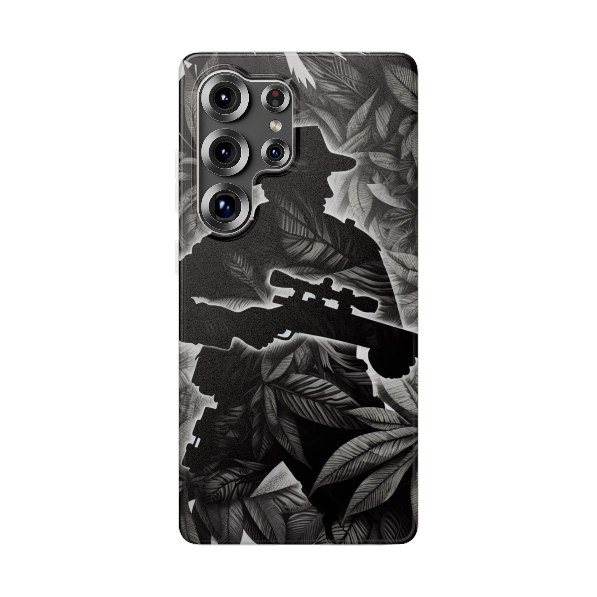 Hunting In Jungle Silhouette Resistant Flexi Phone Back Case - Image 3