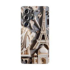 Famous Monuments Popular Trendy Resistant Flexi Phone Back Case