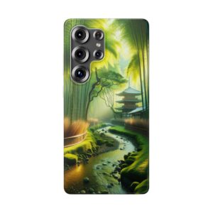 Green Jungle Habitat Festival Trendy Resistant Flexi Phone Back Case
