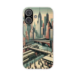 Modern City Architecture Trendy Resistant Flexi Phone Back Case