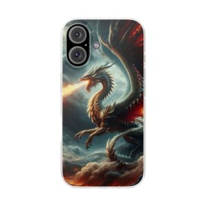 Fiery Dragon Trendy Resistant Flexi Phone Back Case