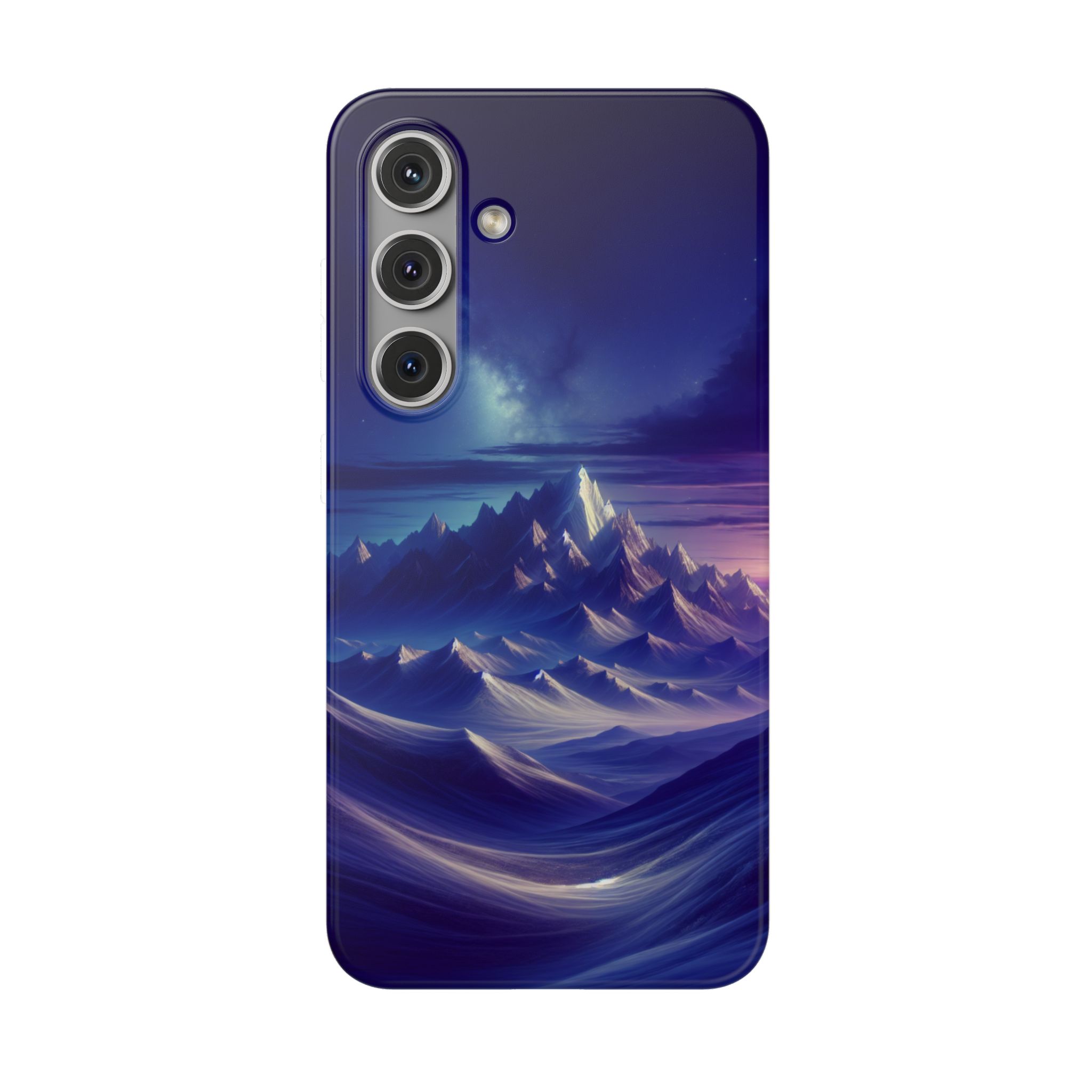 Mountains In Dark Popular Resistant Flexi Phone Back Case - Image 7
