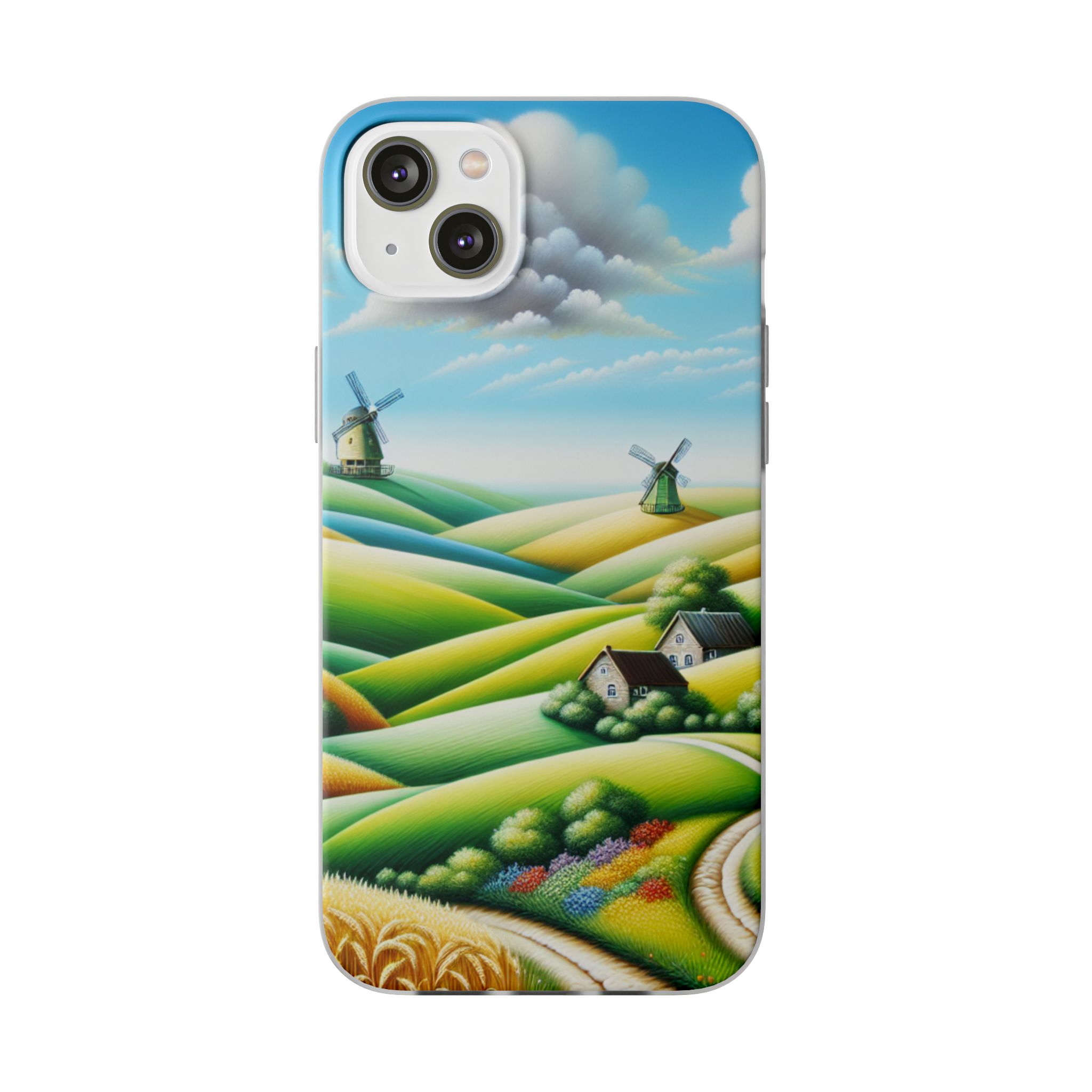 Artistic Farmlands Trendy Resistant Flexi Phone Back Case - Image 6