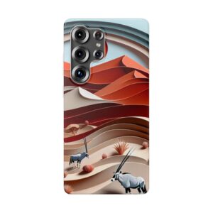 Paper Art Desert Vibes Trendy Resistant Flexi Phone Back Case
