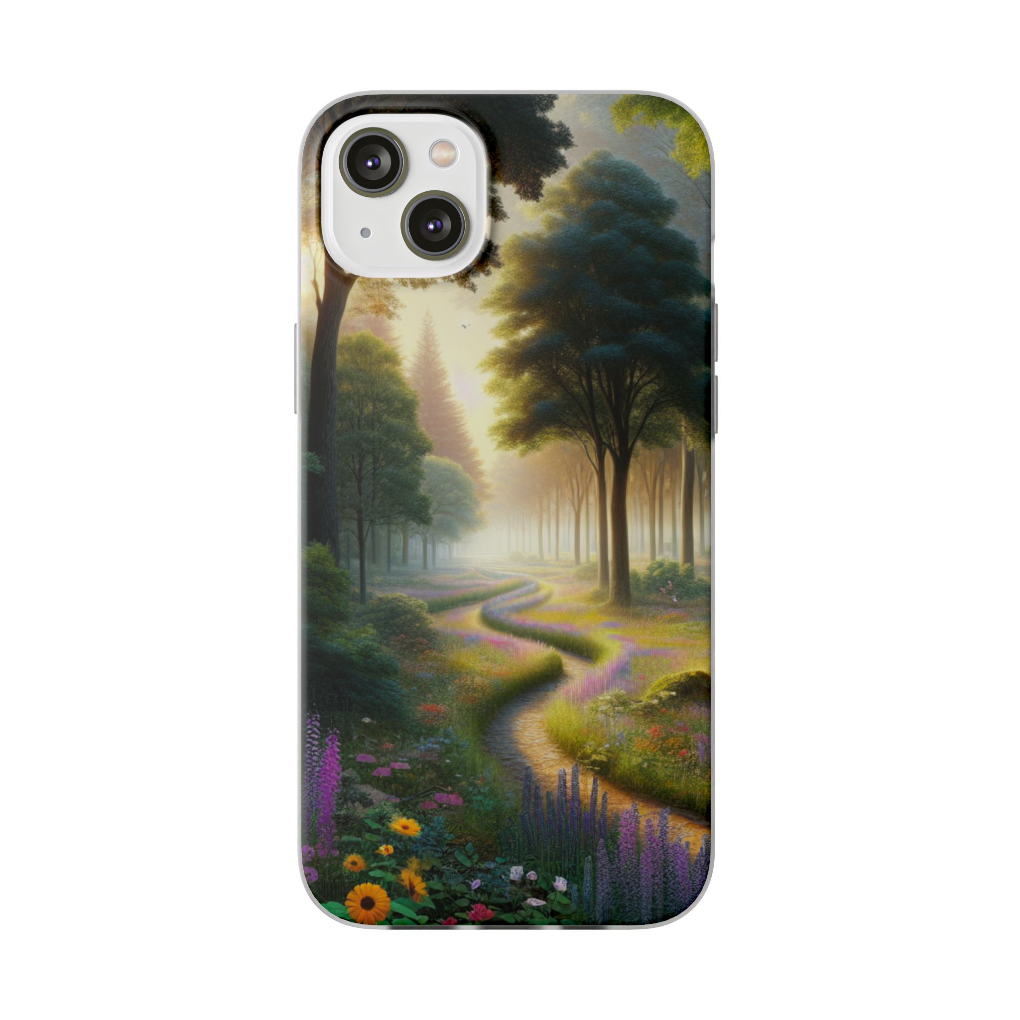 Jungle Path Morning Trendy Resistant Flexi Phone Back Case - Image 6