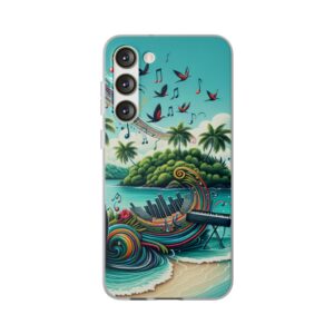 Musical Island Fun Popular Trendy Resistant Flexi Phone Back Case