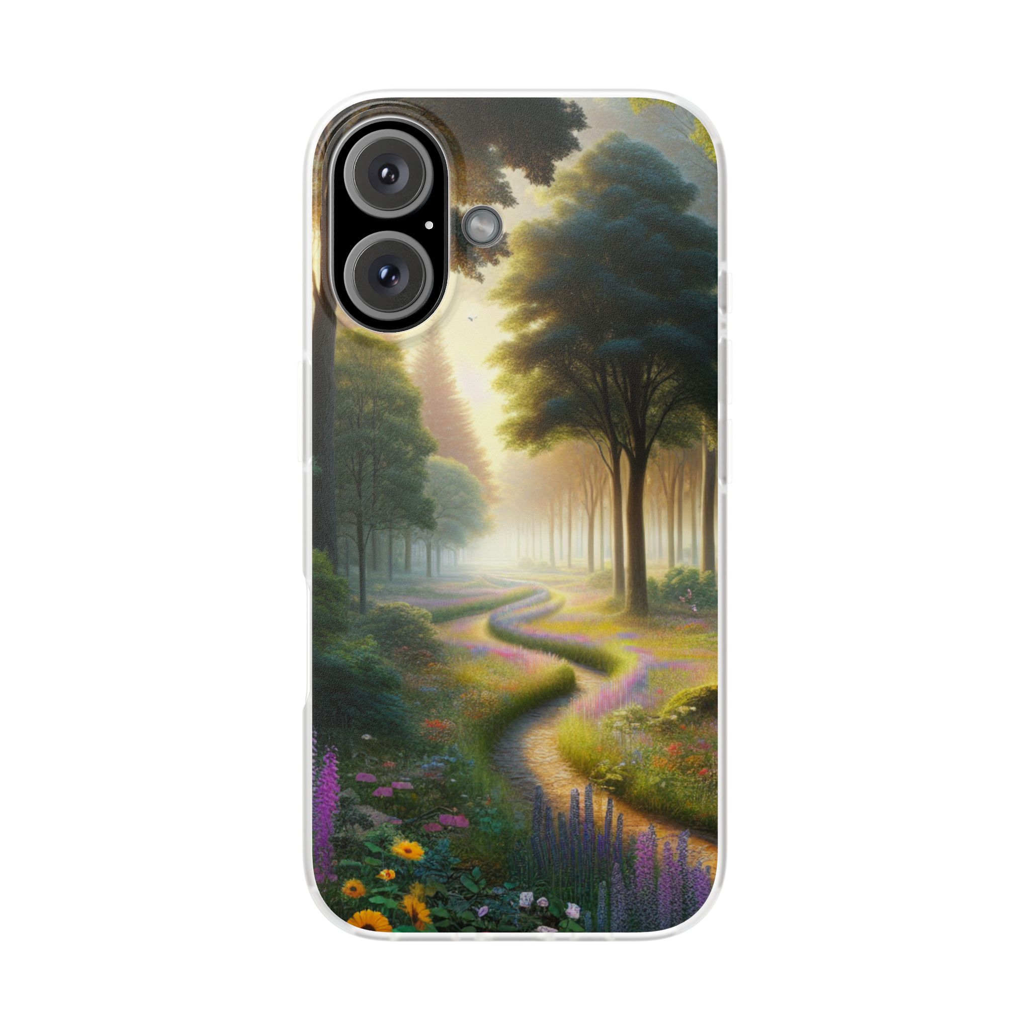 Jungle Path Morning Trendy Resistant Flexi Phone Back Case - Image 2