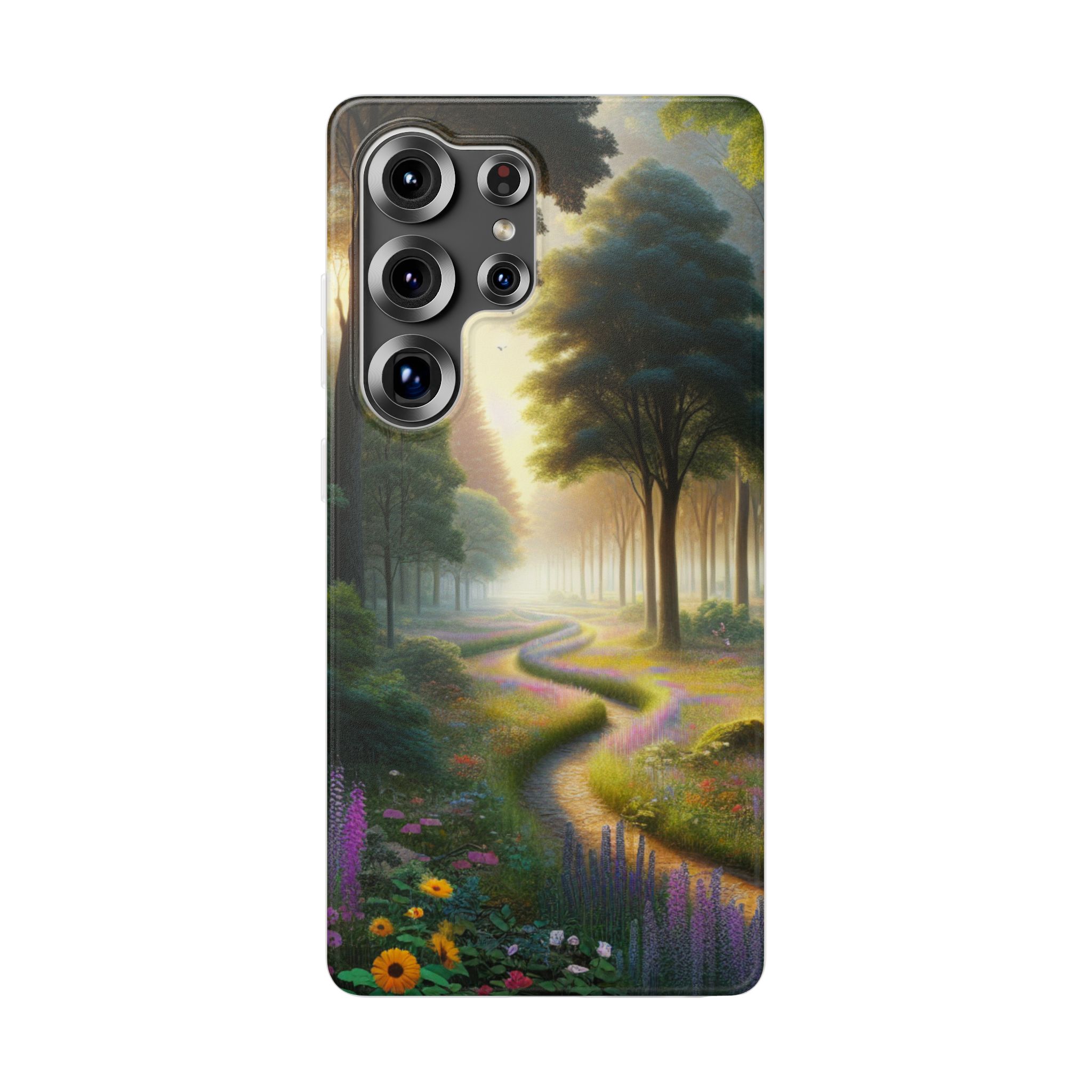 Jungle Path Morning Trendy Resistant Flexi Phone Back Case - Image 3