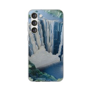 Majestic Waterfall Sleek Trendy Resistant Flexi Phone Back Case