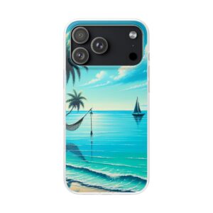 Relaxing Seashore Trendy Resistant Flexi Phone Back Case