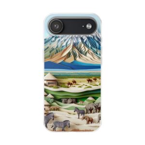 Paper Art Landscape Trendy Resistant Flexi Phone Back Case