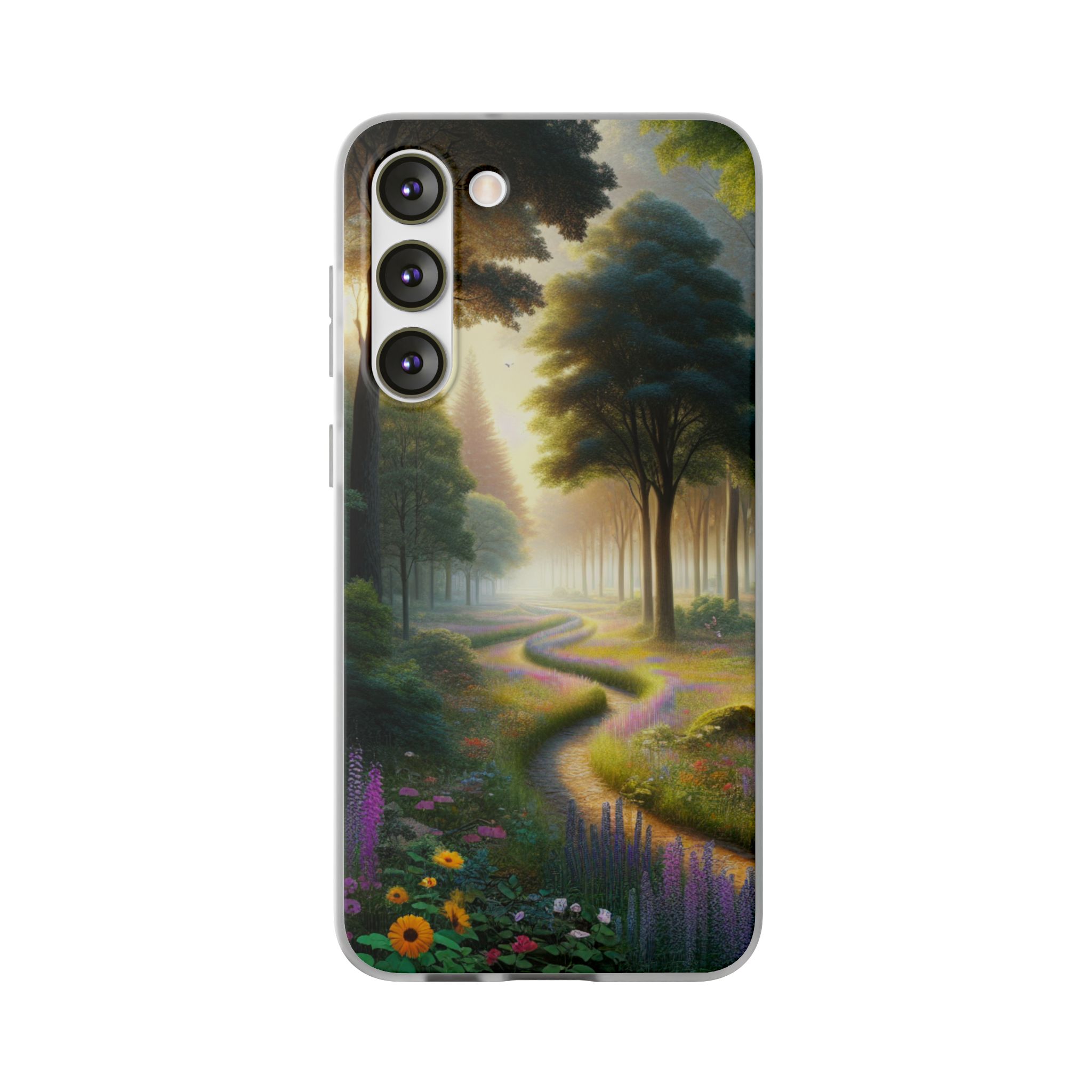 Jungle Path Morning Trendy Resistant Flexi Phone Back Case