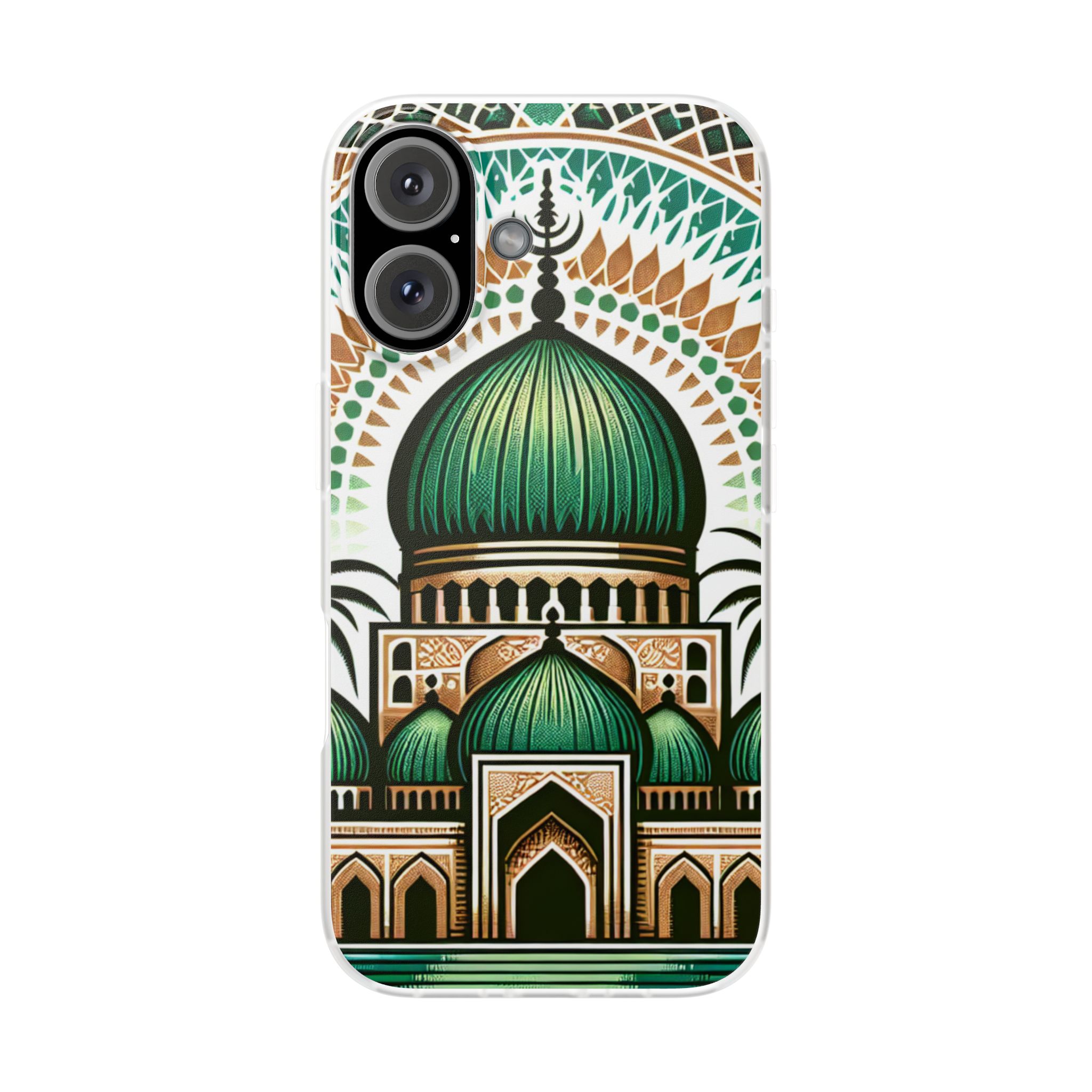 Mosque Theme Print Trendy Resistant Flexi Phone Back Case