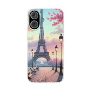Sunset In Paris Trendy Resistant Flexi Phone Back Case