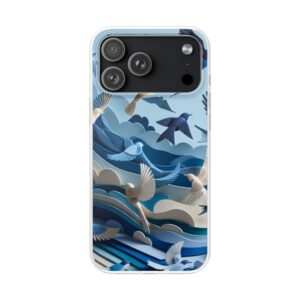 Flying Birds Adventure Trendy Resistant Flexi Phone Back Case