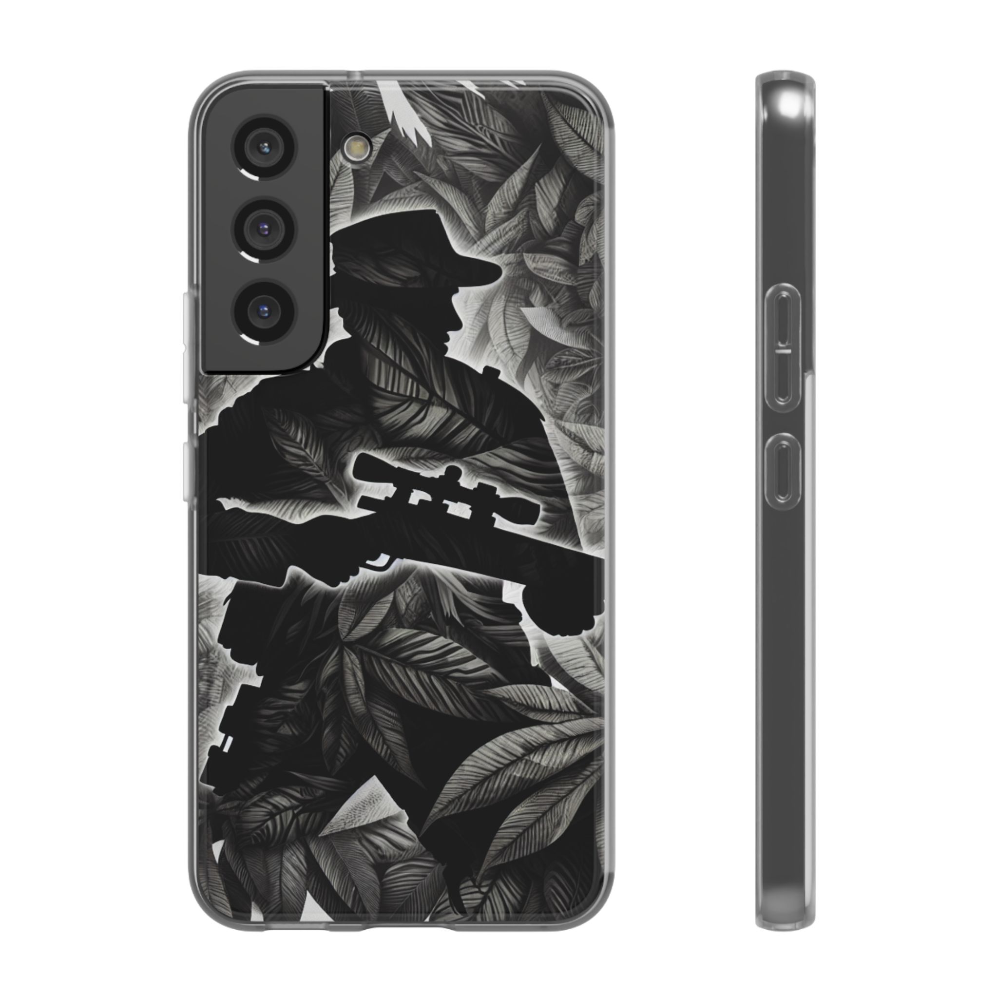Hunting In Jungle Silhouette Resistant Flexi Phone Back Case - Image 5