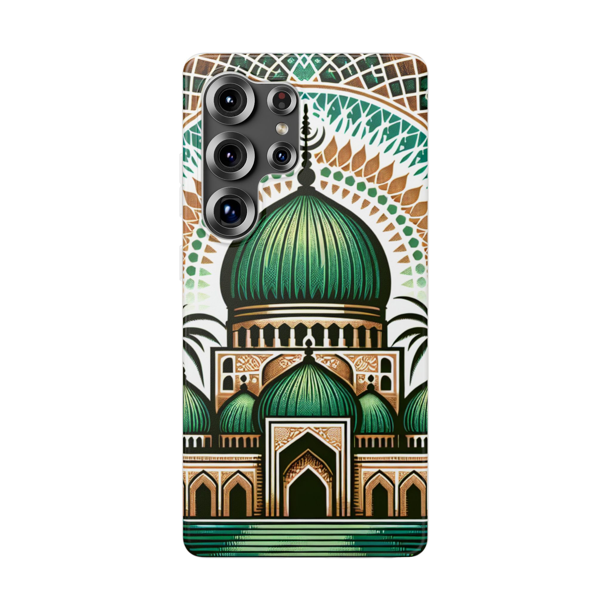 Mosque Theme Print Trendy Resistant Flexi Phone Back Case - Image 3