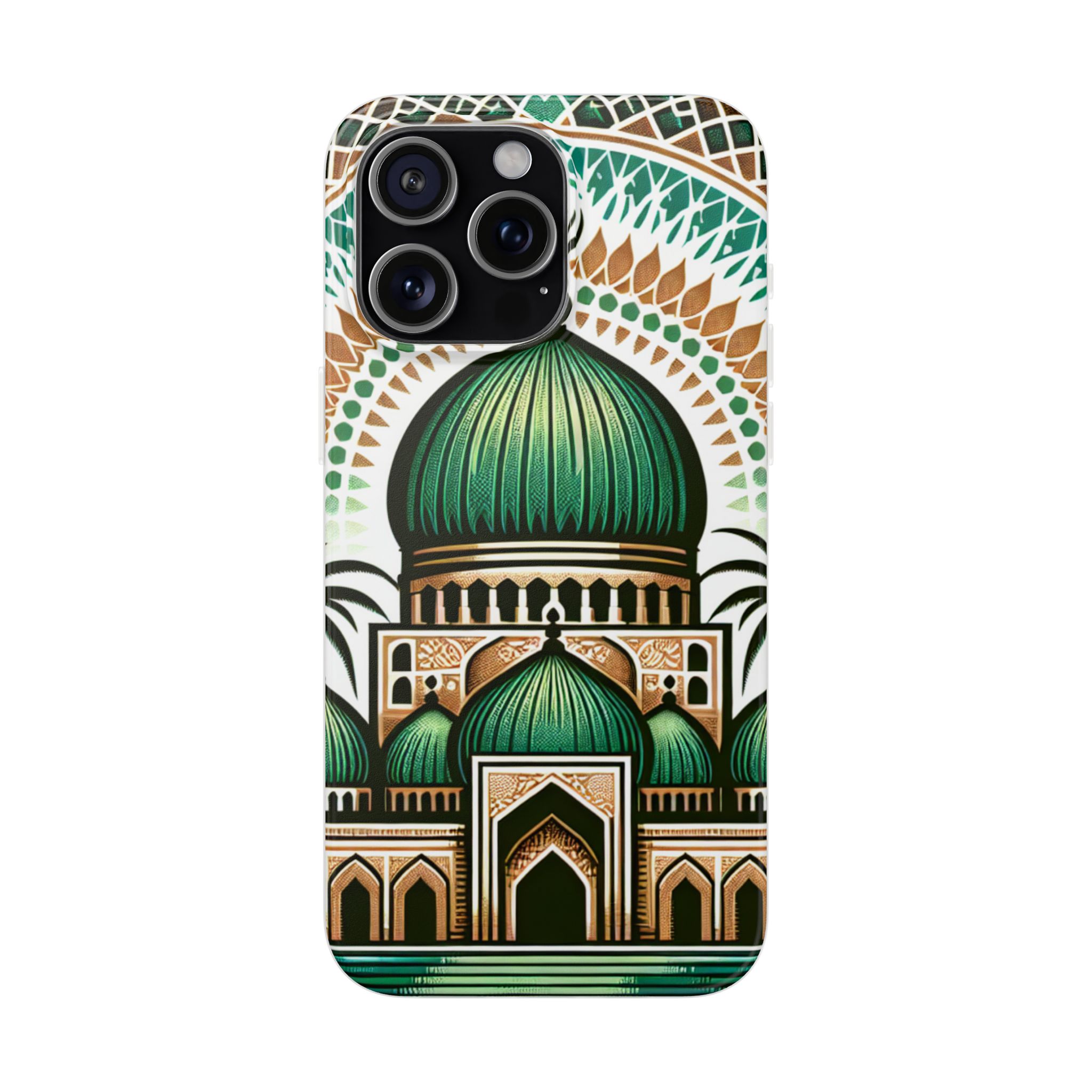 Mosque Theme Print Trendy Resistant Flexi Phone Back Case - Image 4