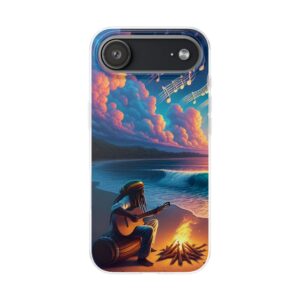 Music By The Sea Trendy Resistant Flexi Phone Back Case