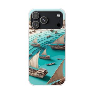 Vintage Sea Travel Trendy Resistant Flexi Phone Back Case