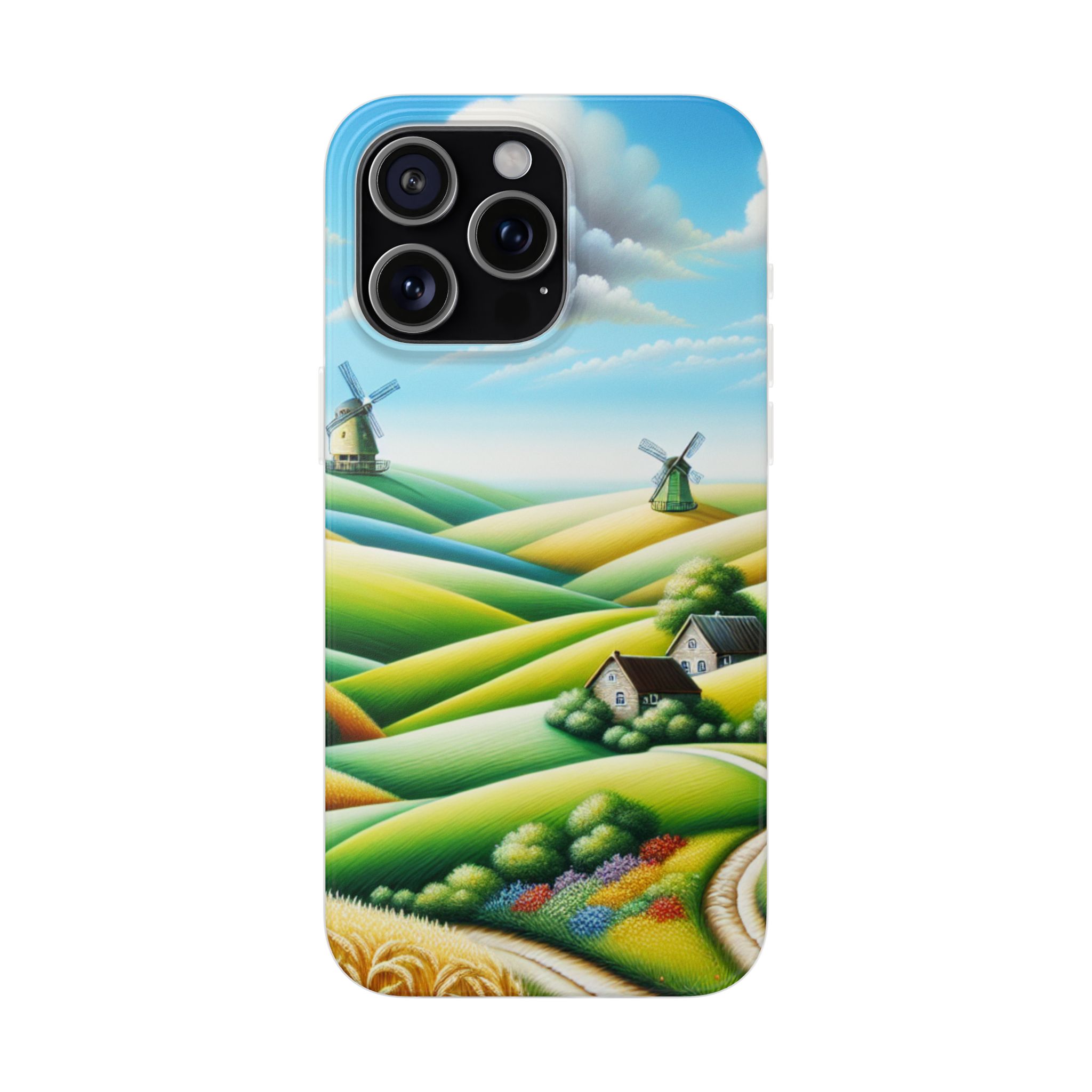 Artistic Farmlands Trendy Resistant Flexi Phone Back Case - Image 4