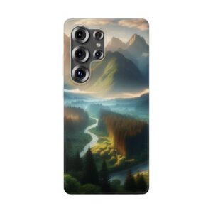 Hillside River Trendy Resistant Flexi Phone Back Case