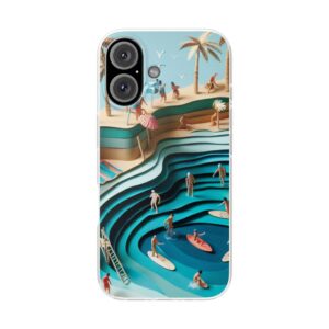 Beach Fun 3D Trendy Popular Resistant Flexi Phone Back Case