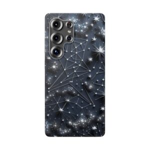 Galaxy Knowledge Trendy Popular Resistant Flexi Phone Back Case