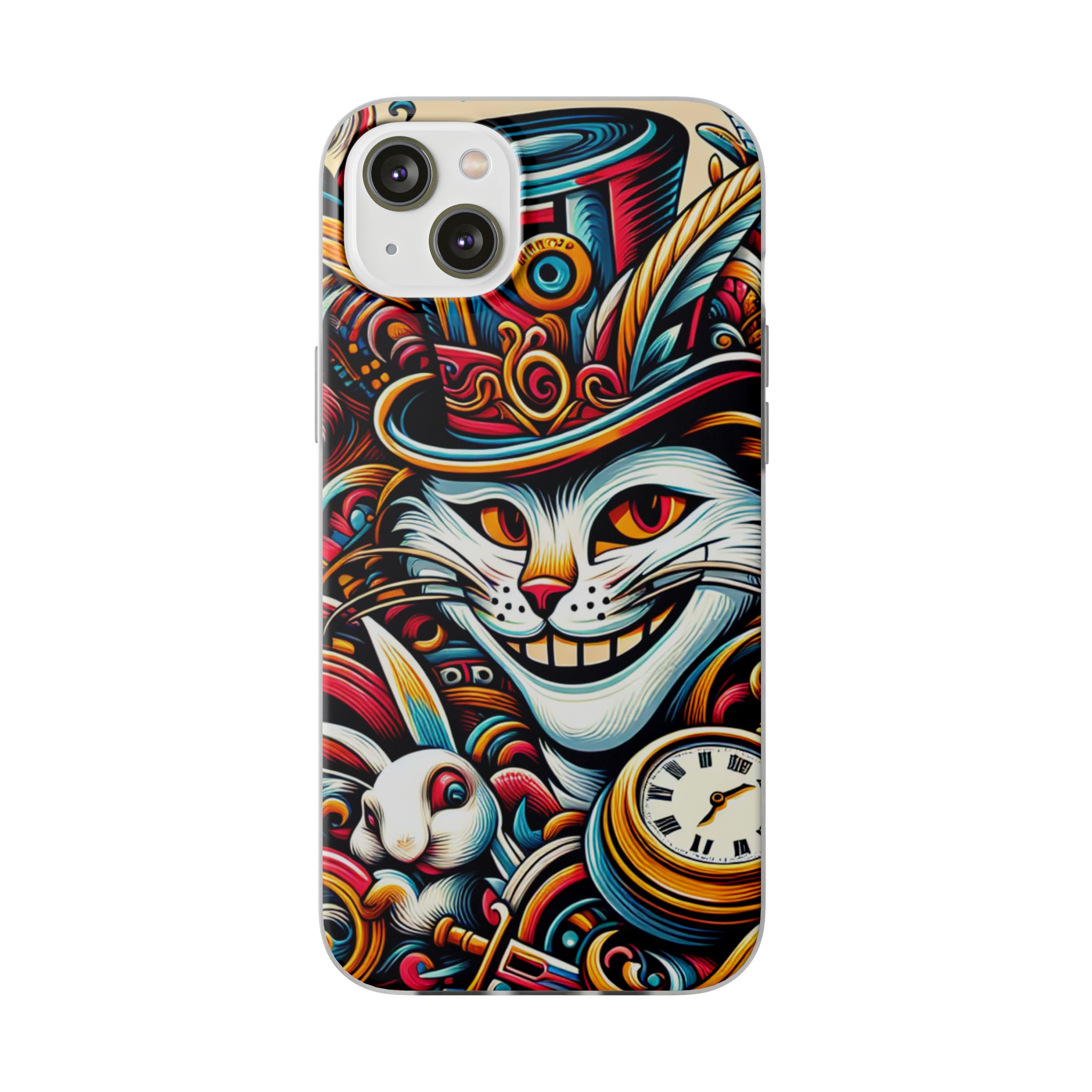 Cat And Mouse Popular Resistant Flexi Phone Back Case - Image 6