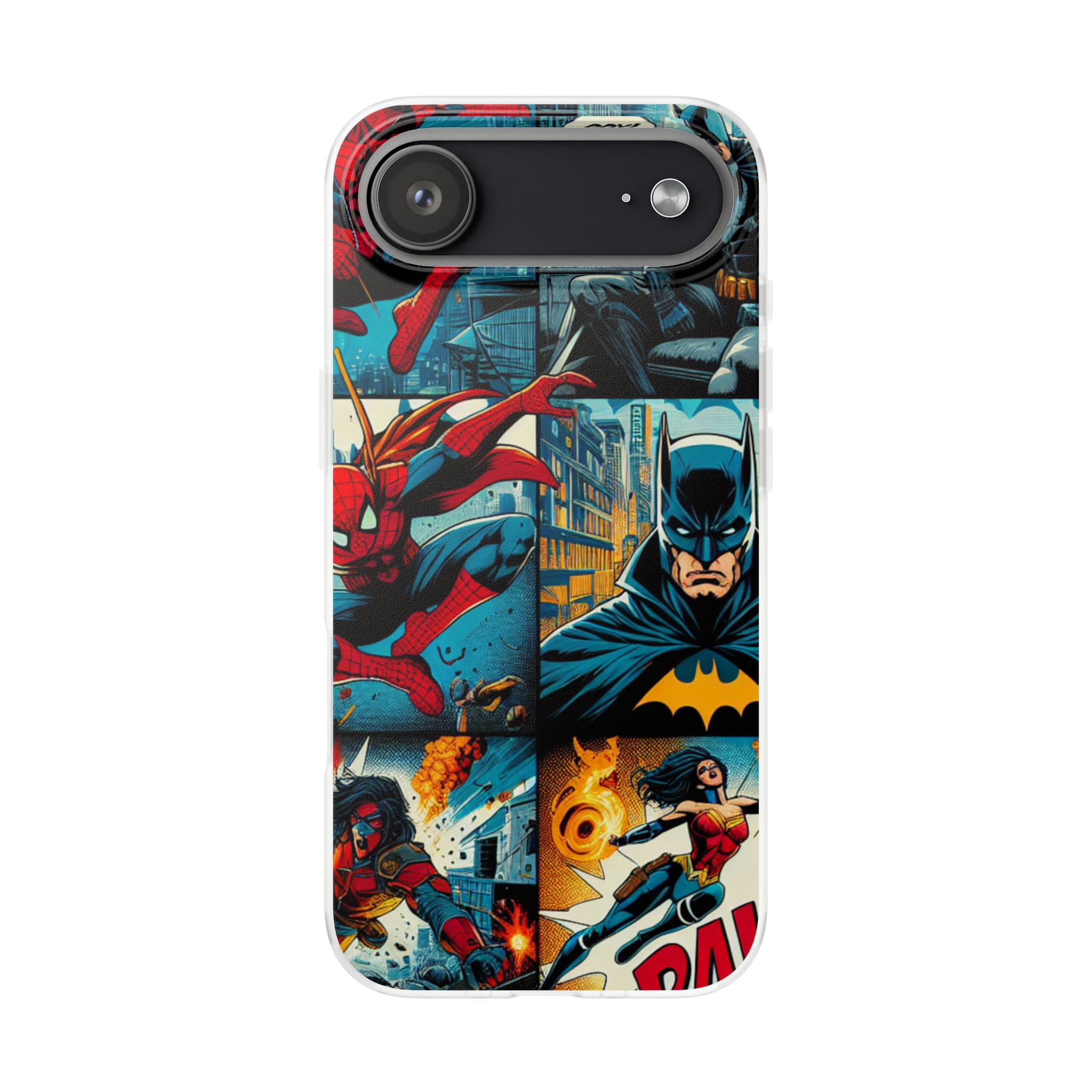 Superheroes World Trendy Resistant Flexi Phone Back Case