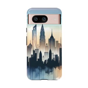 Skylines City Silhouette Smart Phone Cases for iPhone, Samsung & Google Pixel