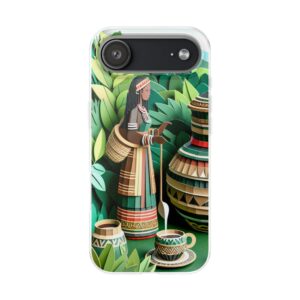 African Cultural Art iPhone Samsung Google Pixel Resistant Flexi Phone Back Case