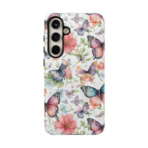 Natural Butterfly Print Trendy Resistant Mobile Phone Tough Case
