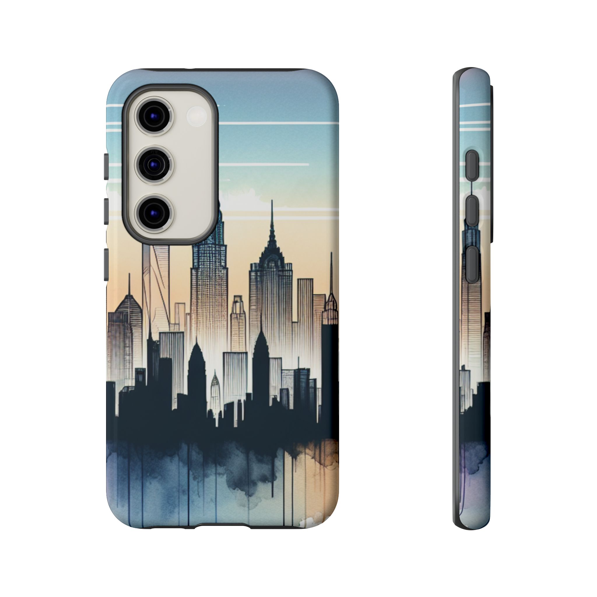 Skylines City Silhouette Smart Phone Cases for iPhone, Samsung & Google Pixel - Image 10