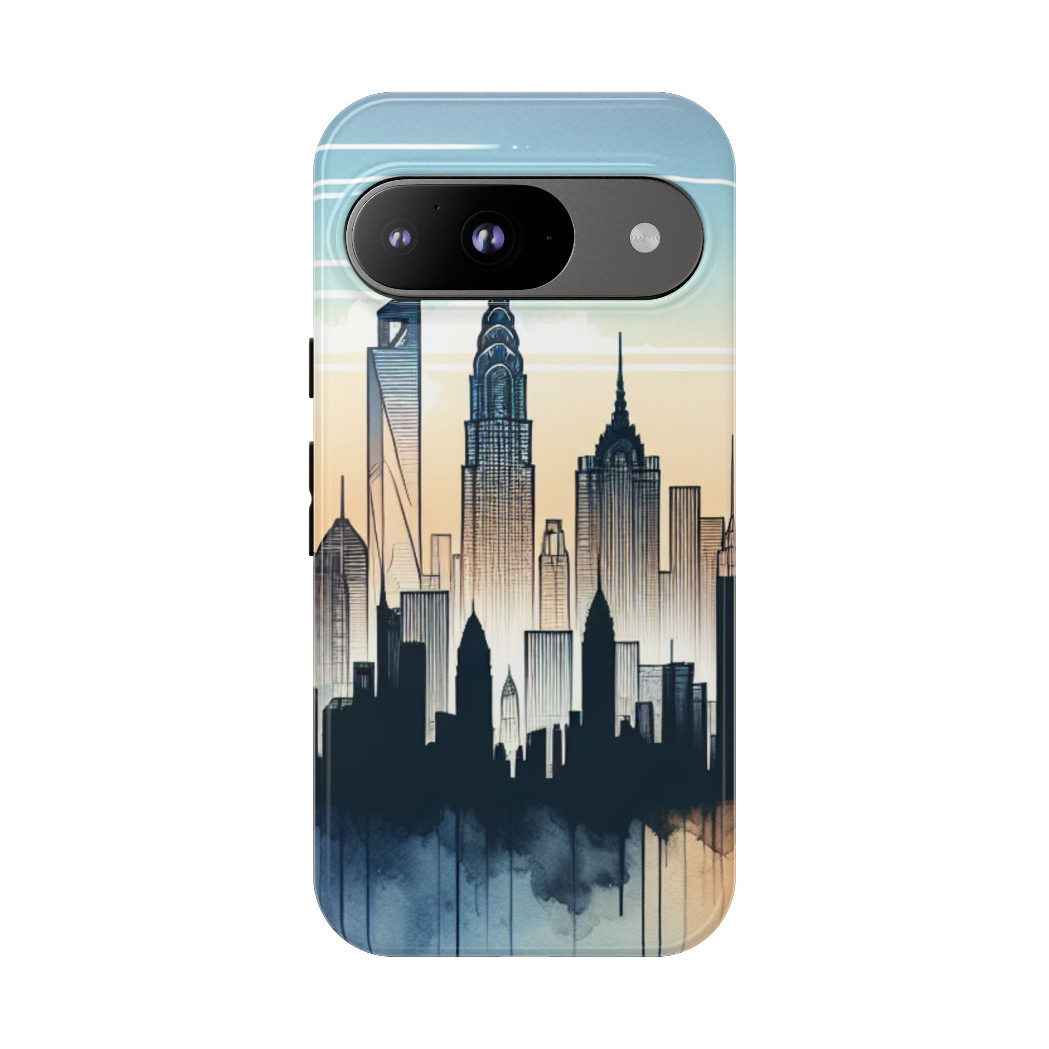 Skylines City Silhouette Smart Phone Cases for iPhone, Samsung & Google Pixel - Image 4