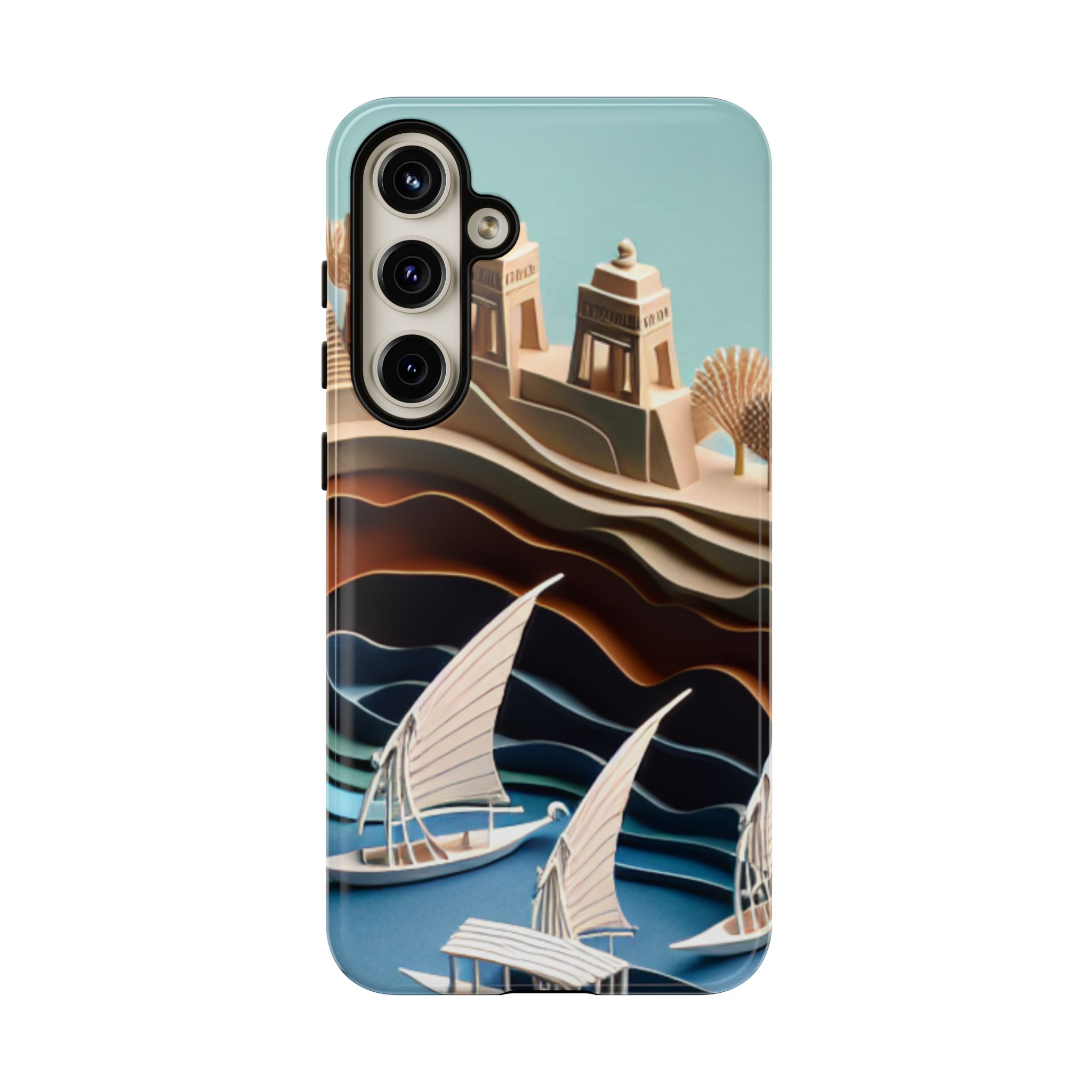 Castle Shore Paper Art Mobile Phone Cases for iPhone, Samsung & Google Pixel - Image 6