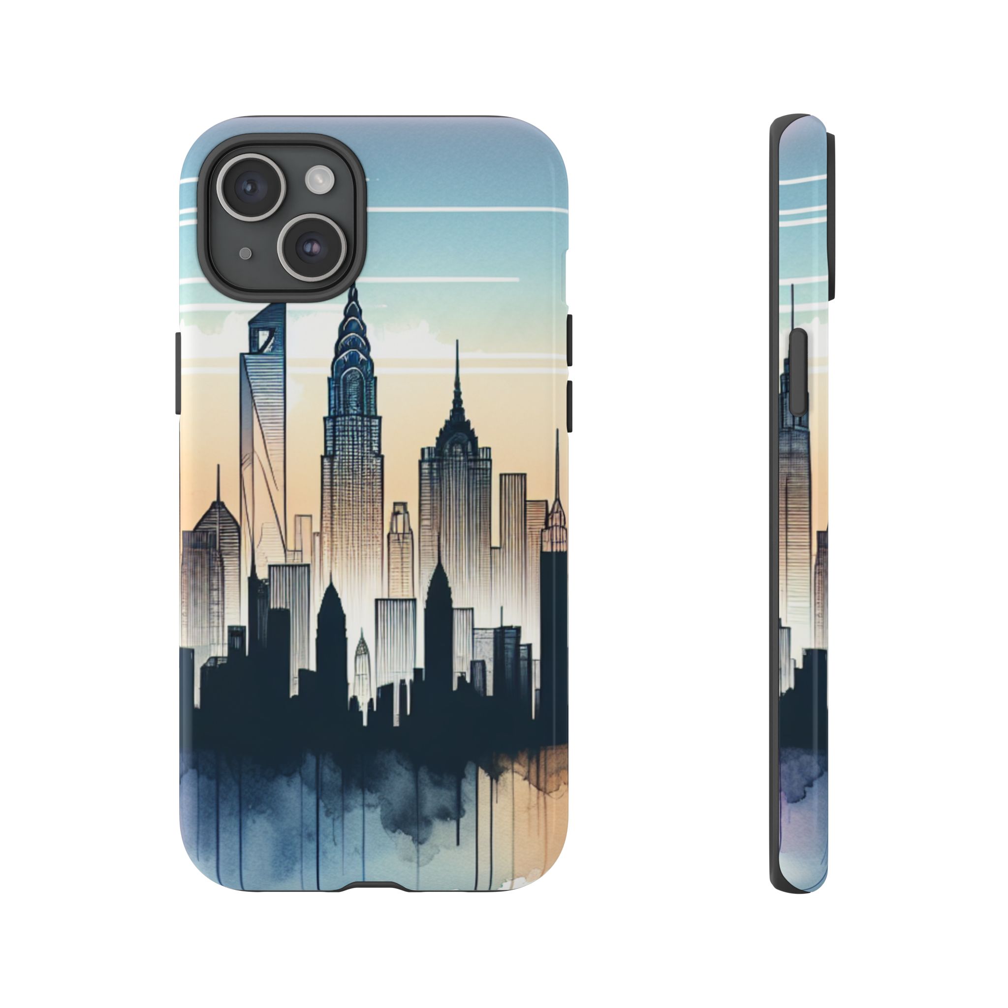 Skylines City Silhouette Smart Phone Cases for iPhone, Samsung & Google Pixel - Image 11