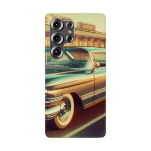 Vintage Car Ride Popular Trendy Resistant Flexi Phone Back Case