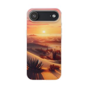 Sunset in Desert Popular Trendy Resistant Flexi Phone Back Case