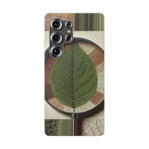 Natural Leaf Print Popular Trendy Resistant Flexi Phone Back Case