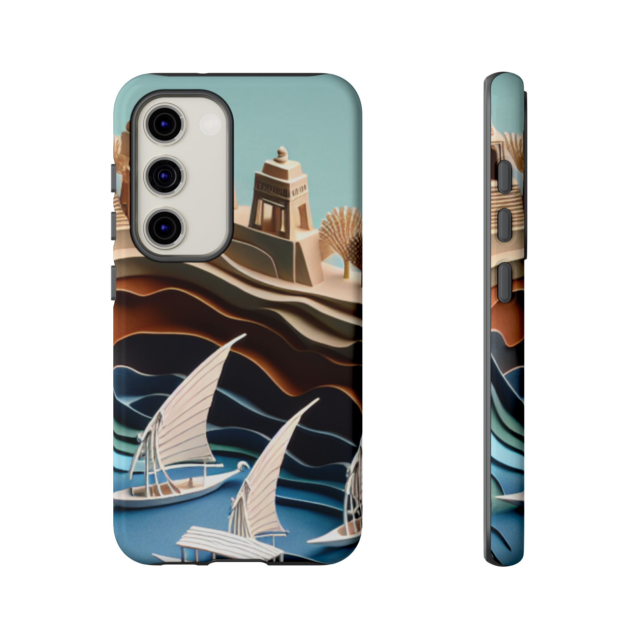 Castle Shore Paper Art Mobile Phone Cases for iPhone, Samsung & Google Pixel - Image 10