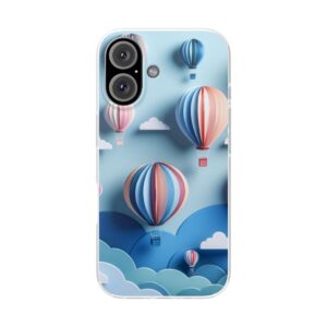 Air Balloon 3D Art Trendy Resistant Flexi Phone Back Case