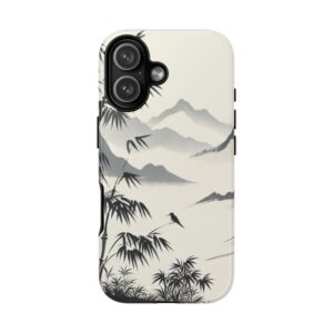 Black & White Art Tough Mobile Phone Case for iPhone, Samsung & Google Pixel