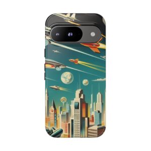 Futuristic Heights Trendy Tough Phone Case for iPhone, Samsung & Google Pixel